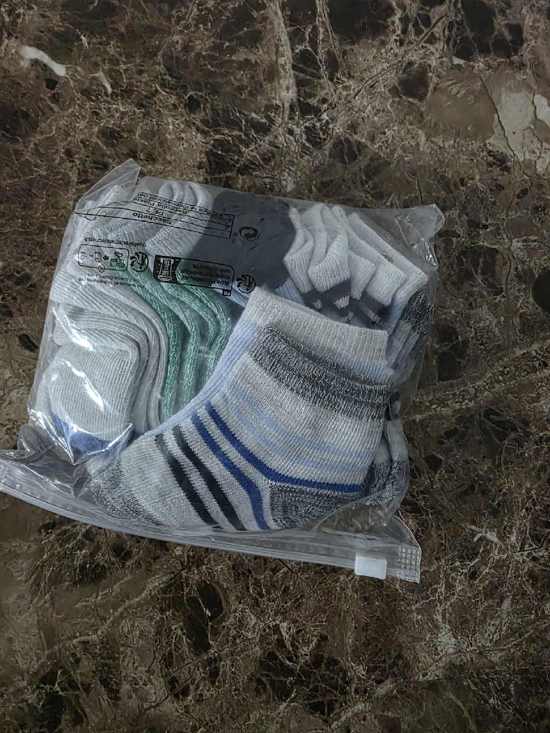 Kids Socks, Bath Visor & Blue Robe - photo 3