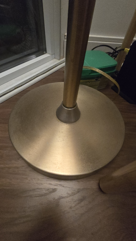 Gold Floor Lamp with White Shade - photo 3
