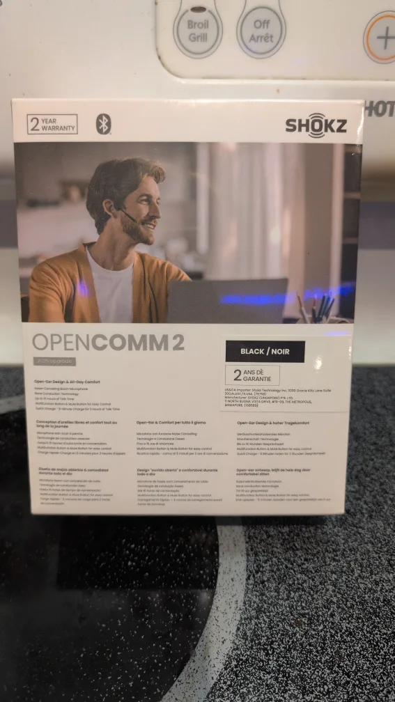 Shokz OpenComm2 Bone Conduction Headset - Black image indicator(2)