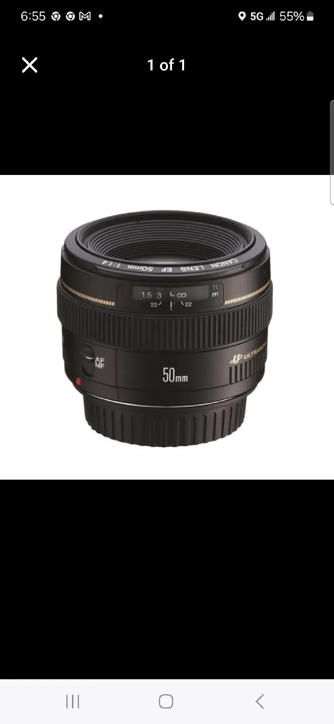 Canon EF 50mm f/1.4 Lens thumbnail