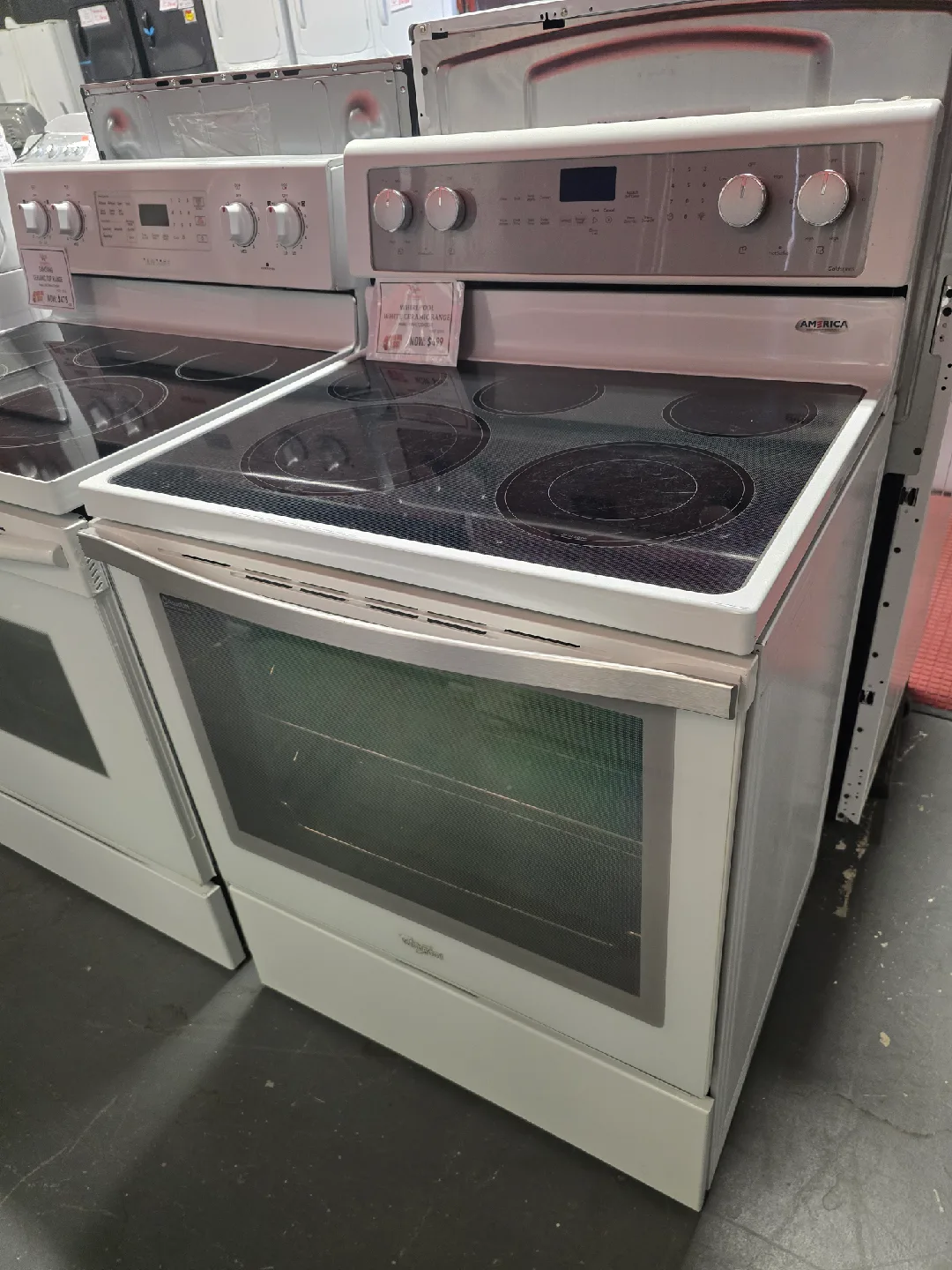 Whirlpool White Electric Range thumbnail