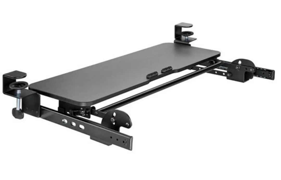 IntekView Height Adjustable Clamp-On Keyboard Tray – Ergonomic image indicator(3)