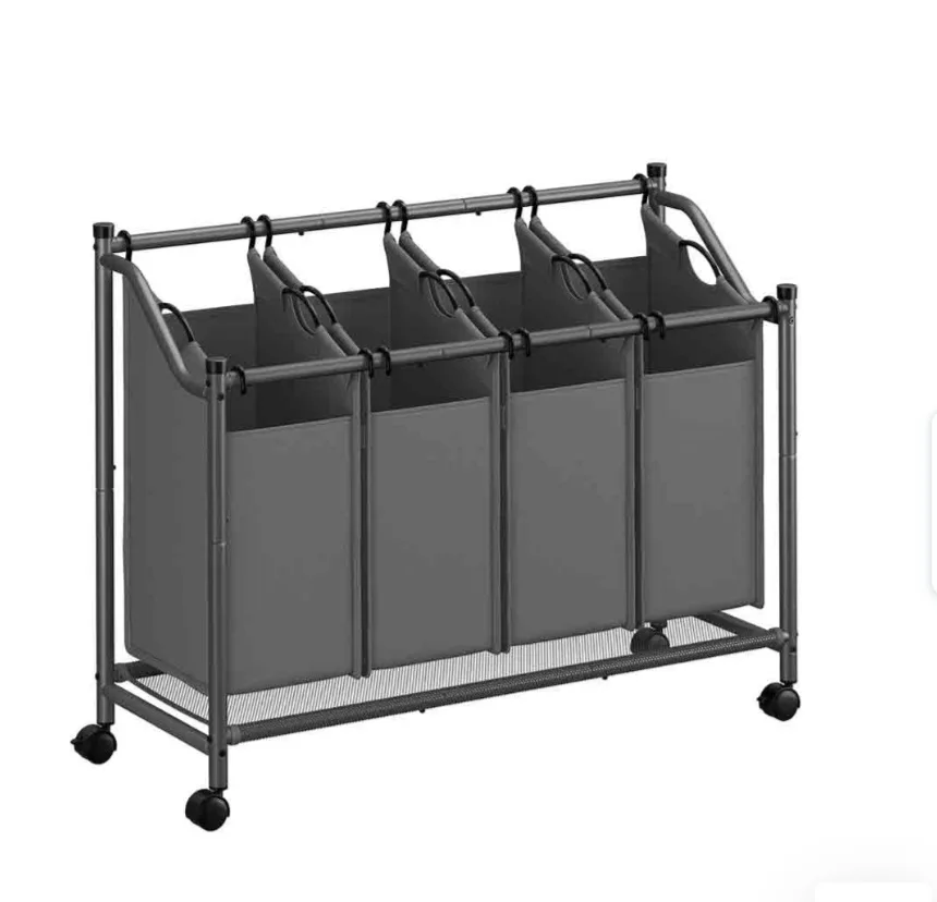 Songmics Rls103g01 Large Capacity 4-bag Laundry Sorter thumbnail