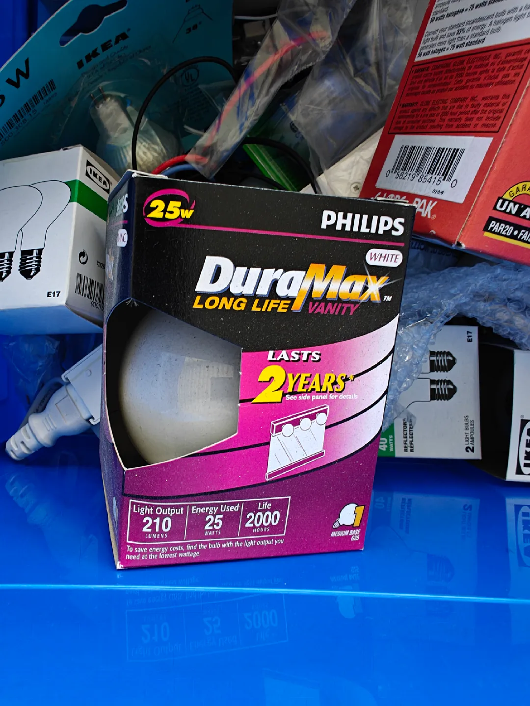 Assorted Light Bulbs - IKEA, Philips, Globe image indicator(3)