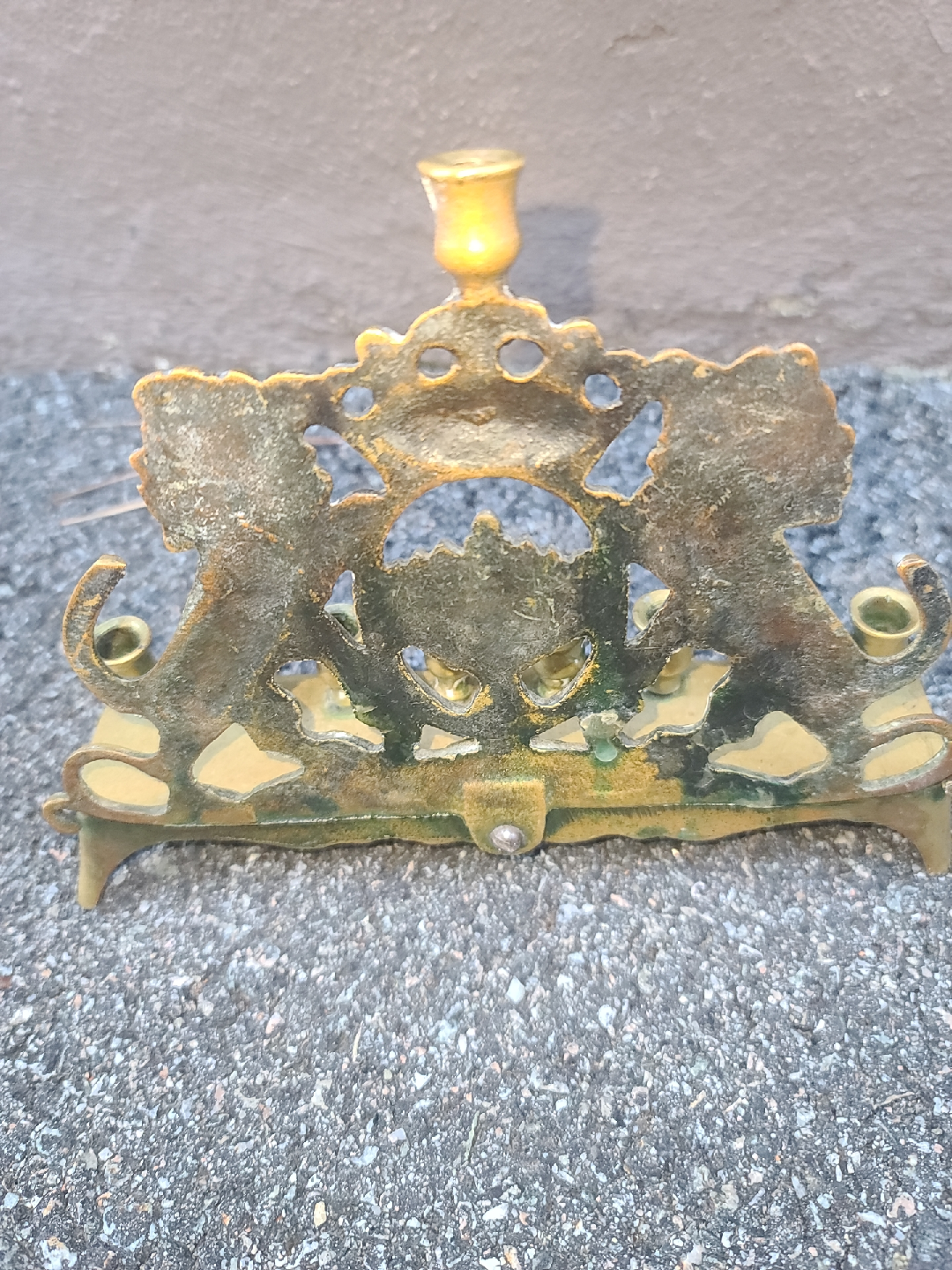 Vintage Brass Menorah - photo 2