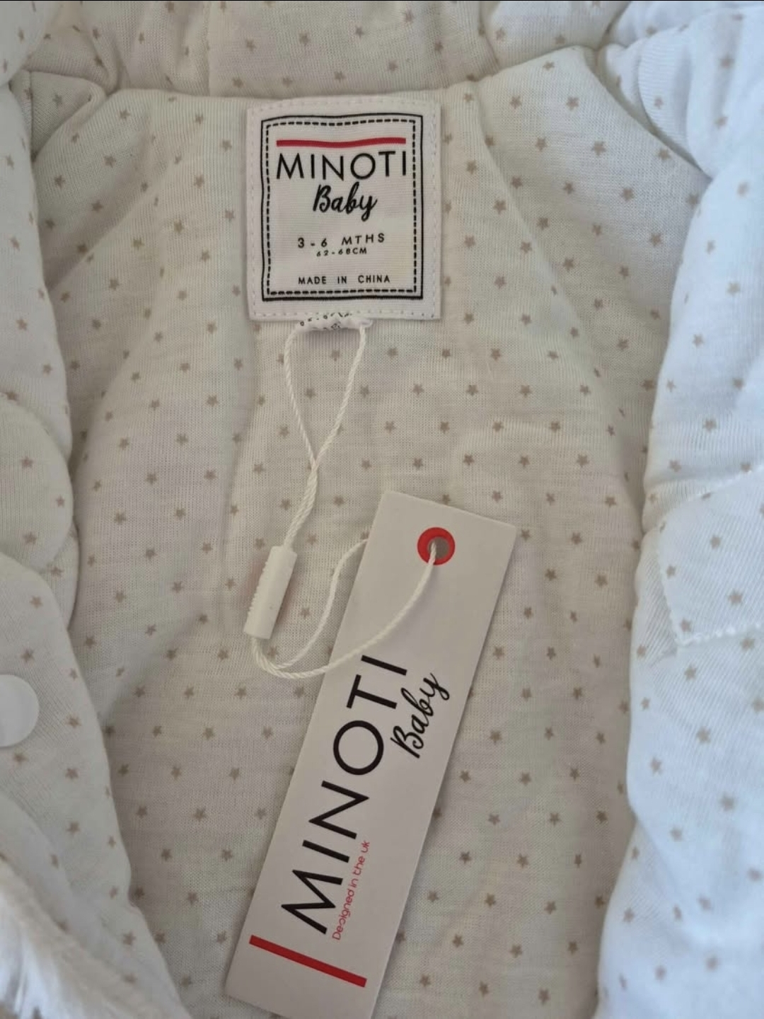 MINOTI Baby 3-6 Months White Snowsuit - New - photo 2