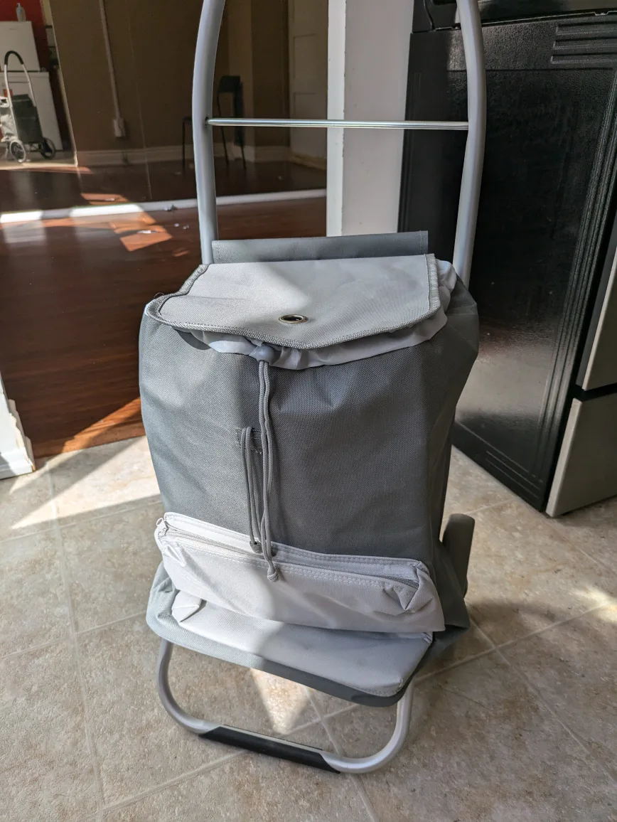 Grey Shopping Trolley Cart thumbnail