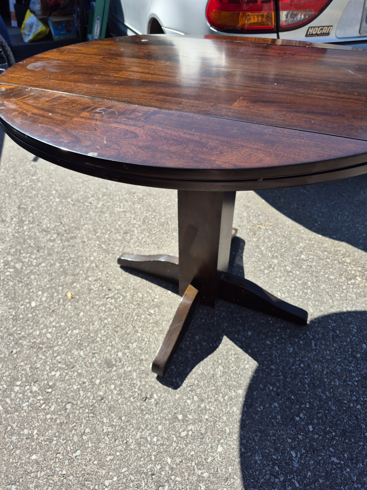 Round Wooden Dining Table - 38 Inches - photo 2