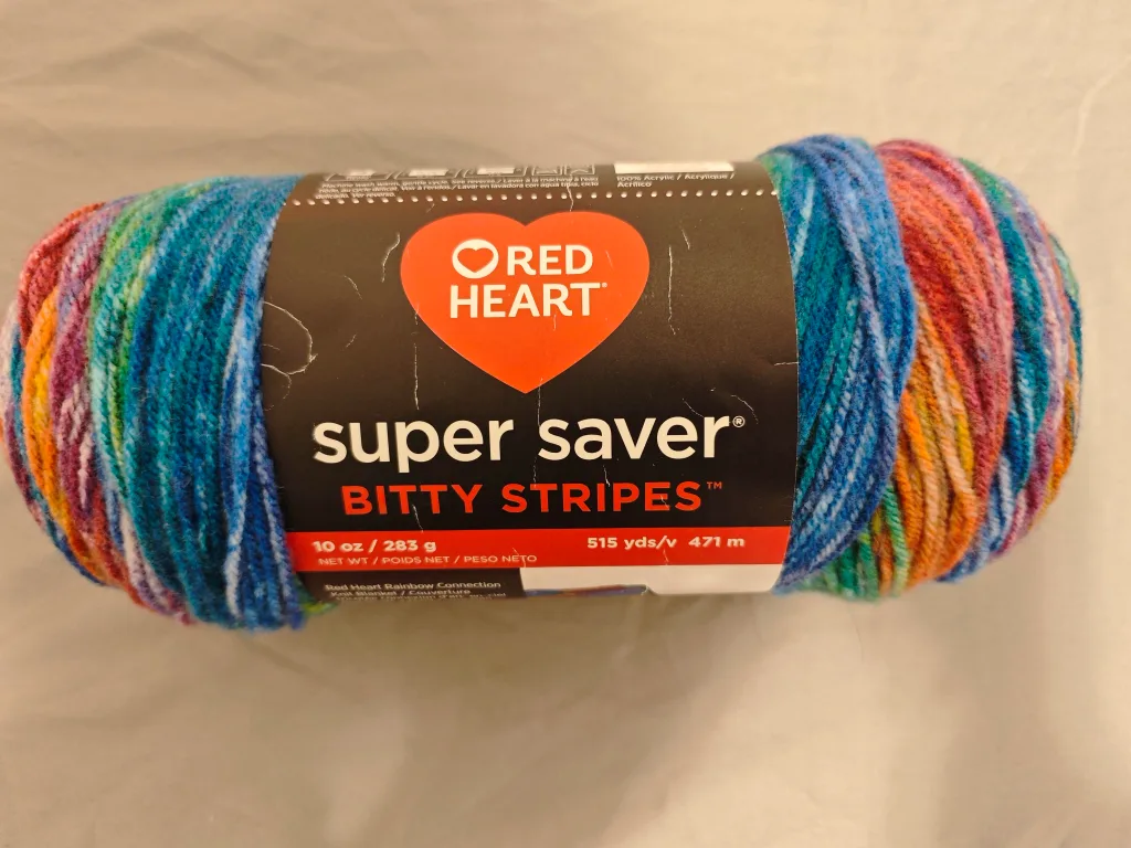 Red Heart Super Saver Bitty Stripes Yarn thumbnail