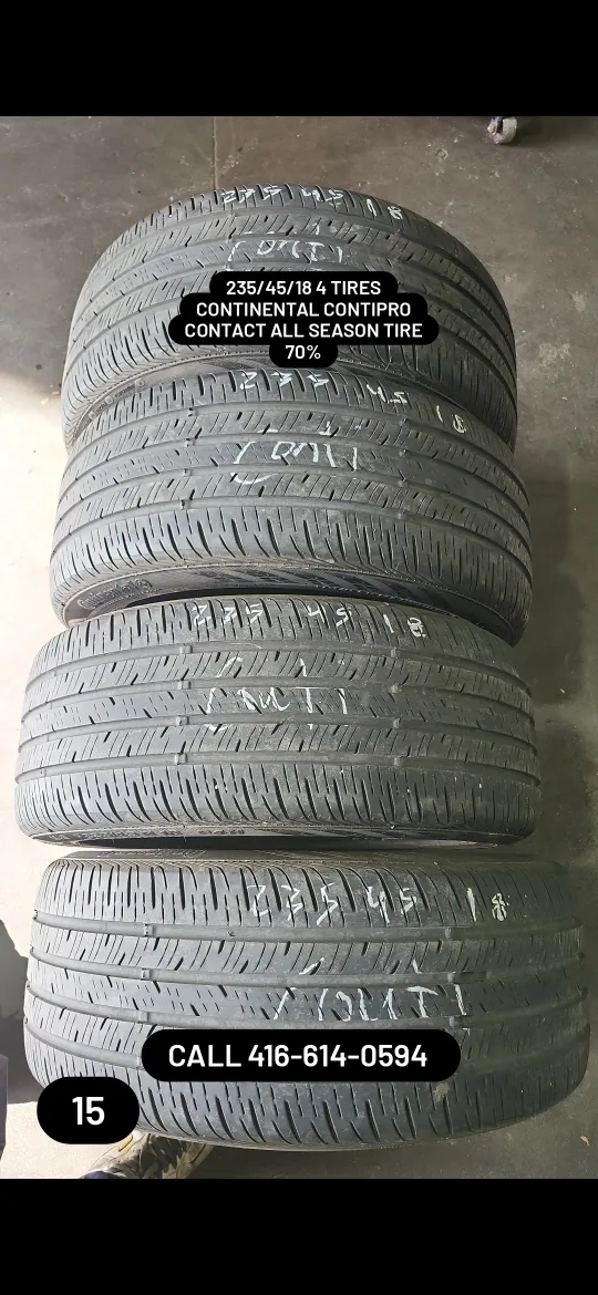 Continental Contipro 235/45/18 All Season Tires thumbnail