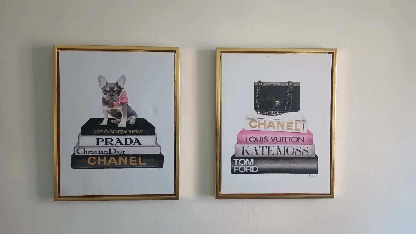 Framed Fashion Book Prints (Set of 2) thumbnail
