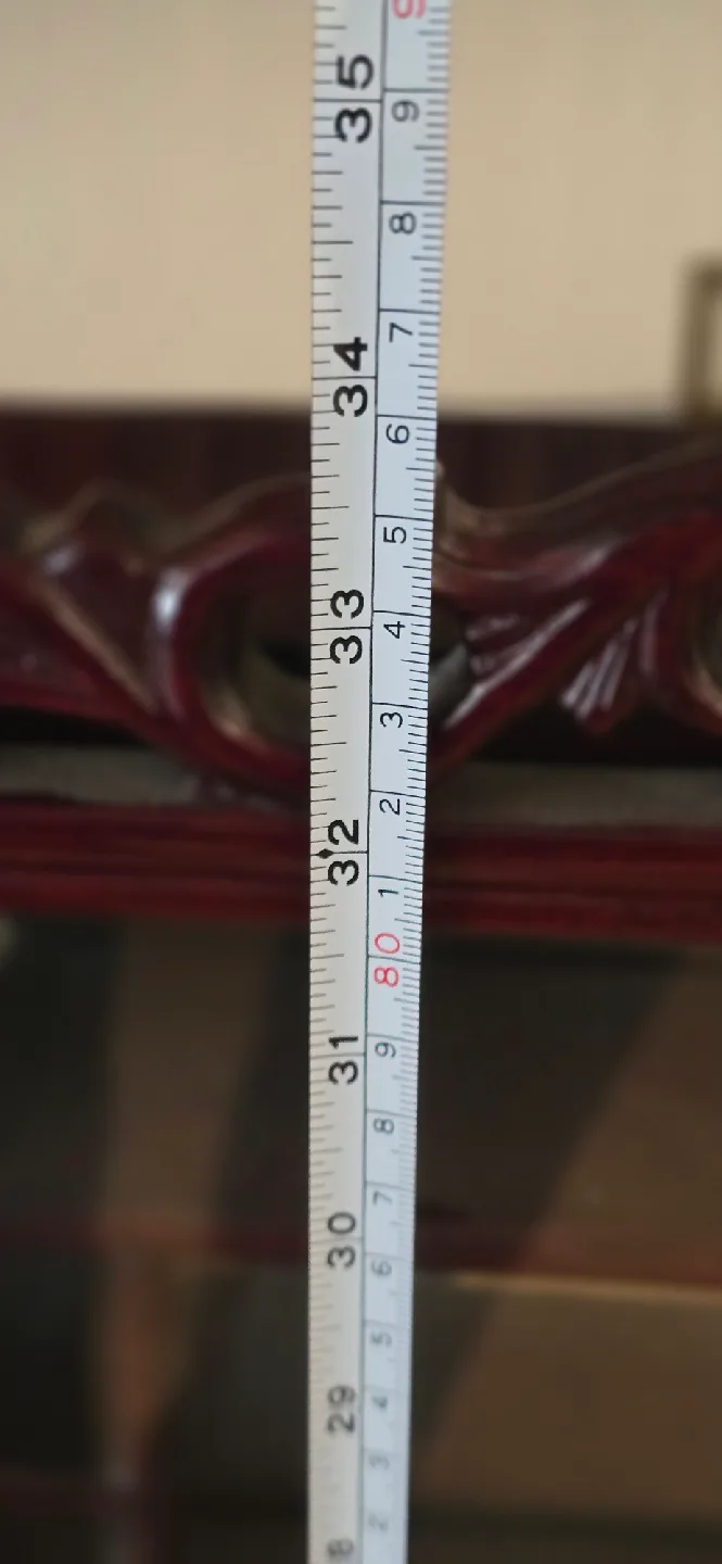 Antique China cabinet Curio Locking Glass door Wall mount 18 image indicator(6)