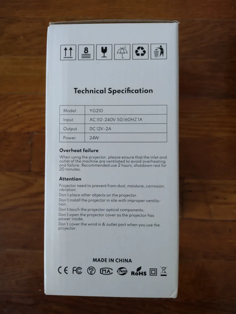 YG210 Video Projector image indicator(2)