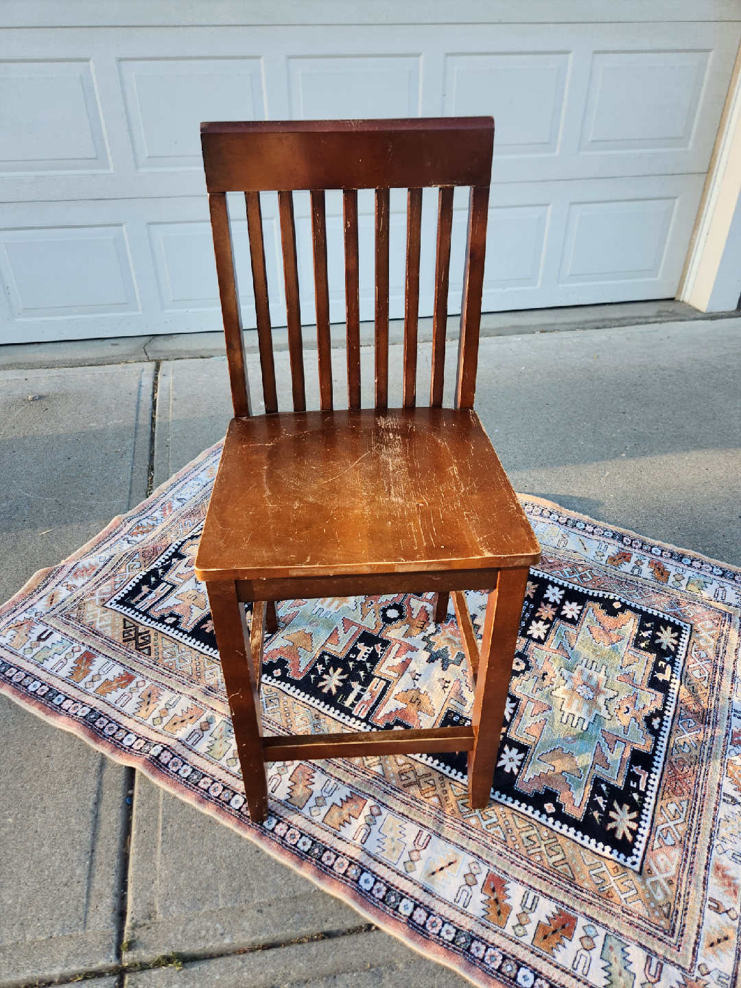 mission style solid wood chair - photo 4