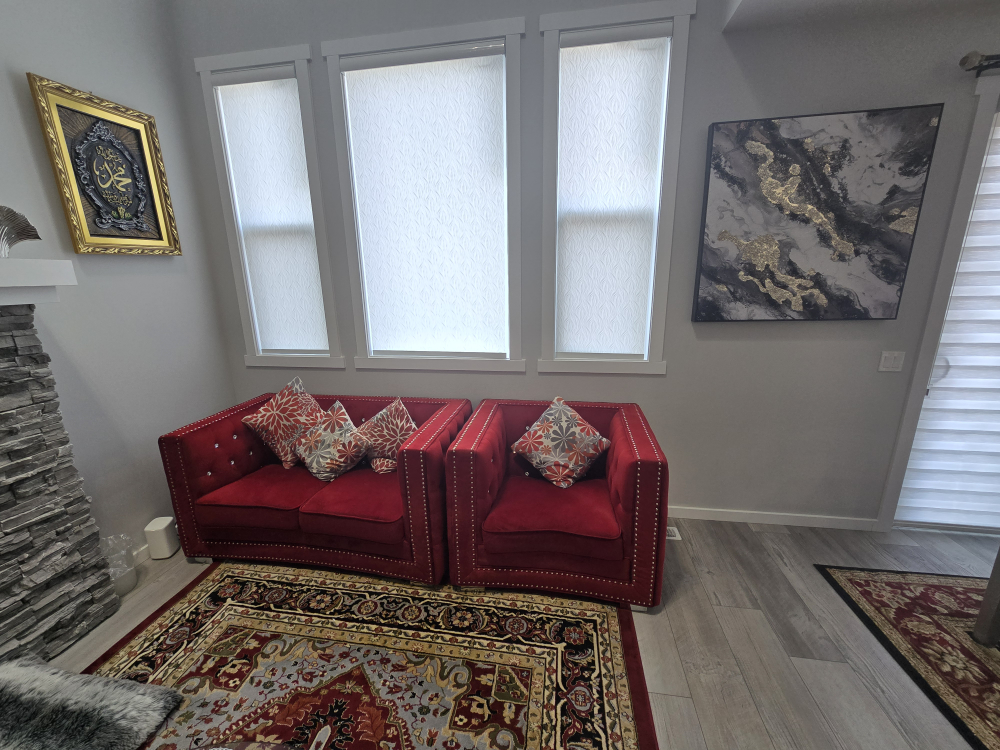 Red Velvet Sofa Set - photo 2