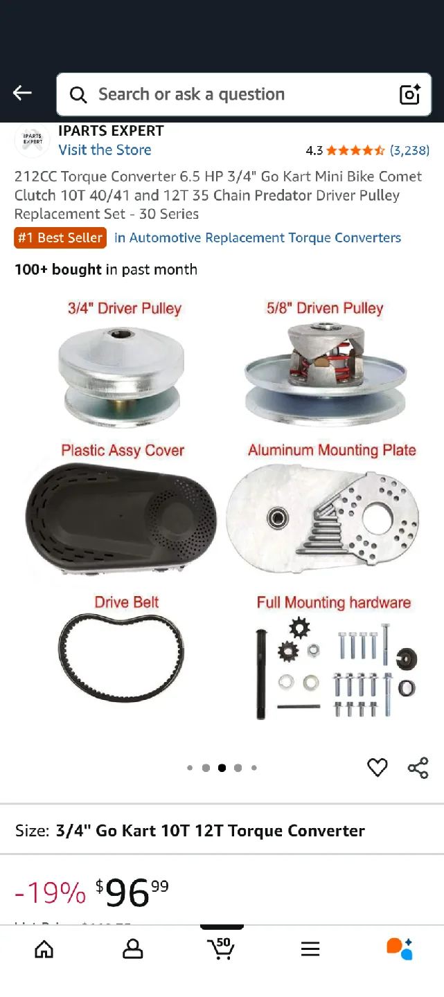 iParts Expert Torque Converter Kit 2 boxes thumbnail