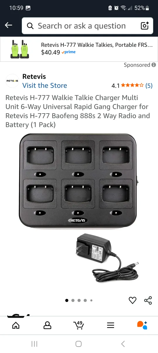 Retevis 6-Way Ham Radio Walkie Talkie Charger brand new image indicator(2)