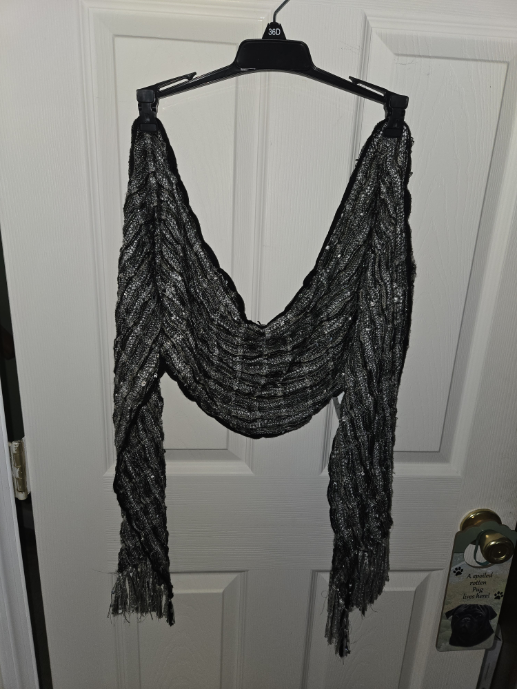 Silver & Black Shawl
