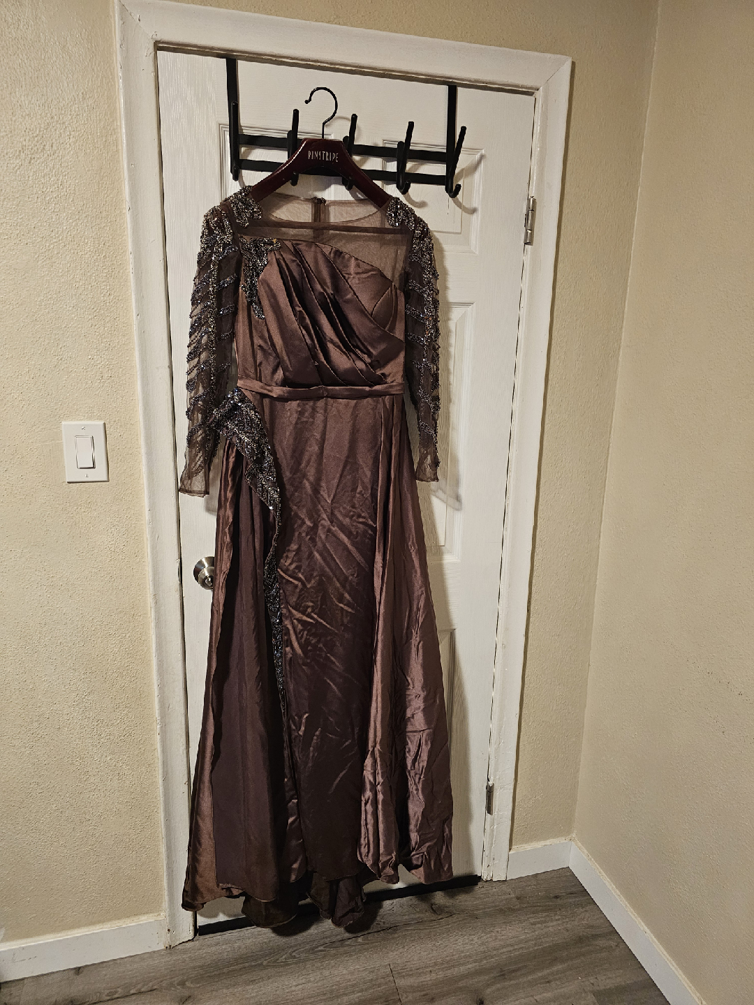 Rivastripe Brown Formal Dress - photo 3