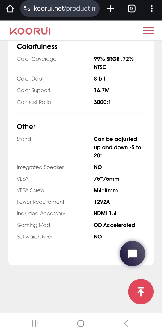 KOORUI 22 inch Computer Monitor image indicator(9)