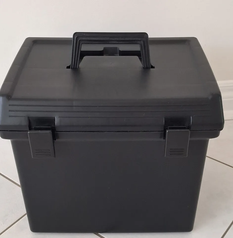 Black Plastic File Storage Box image indicator(2)