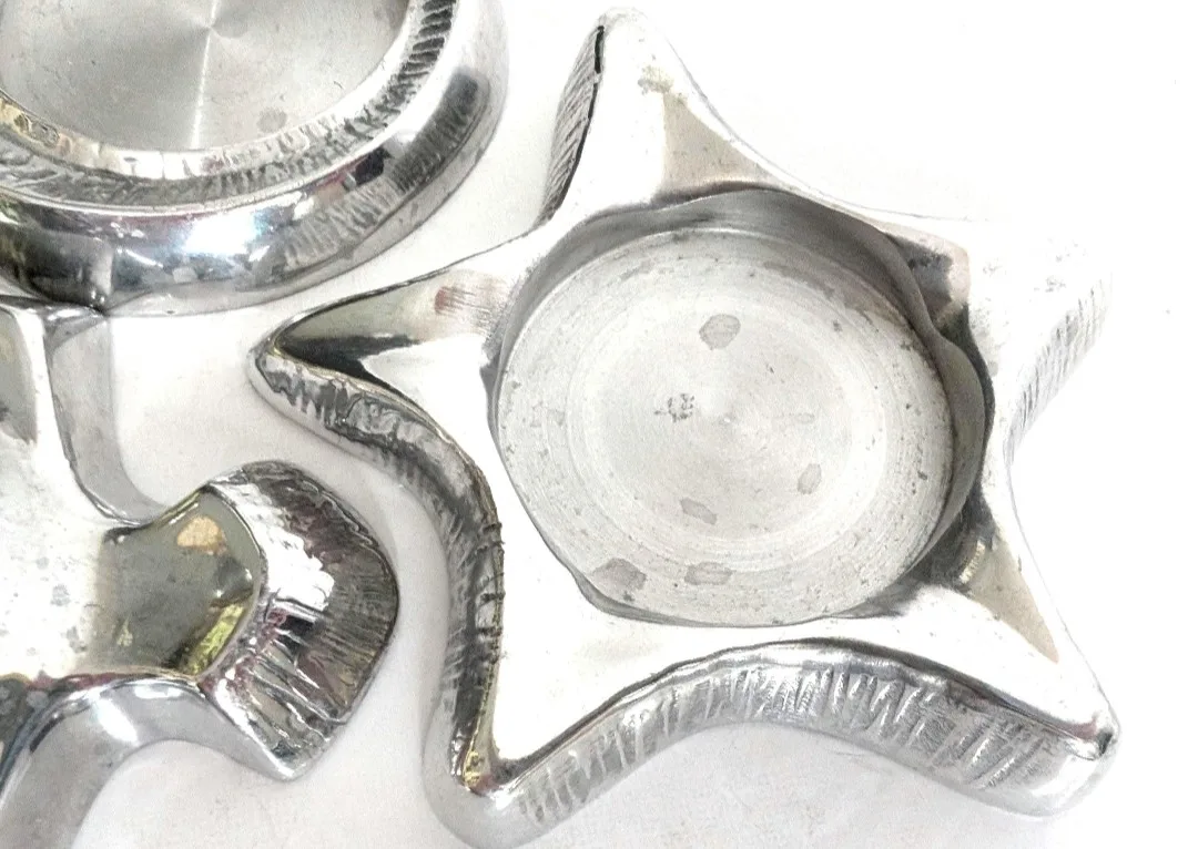 Partylite Tealight Candle Holders ~ Pewter Tone image indicator(6)