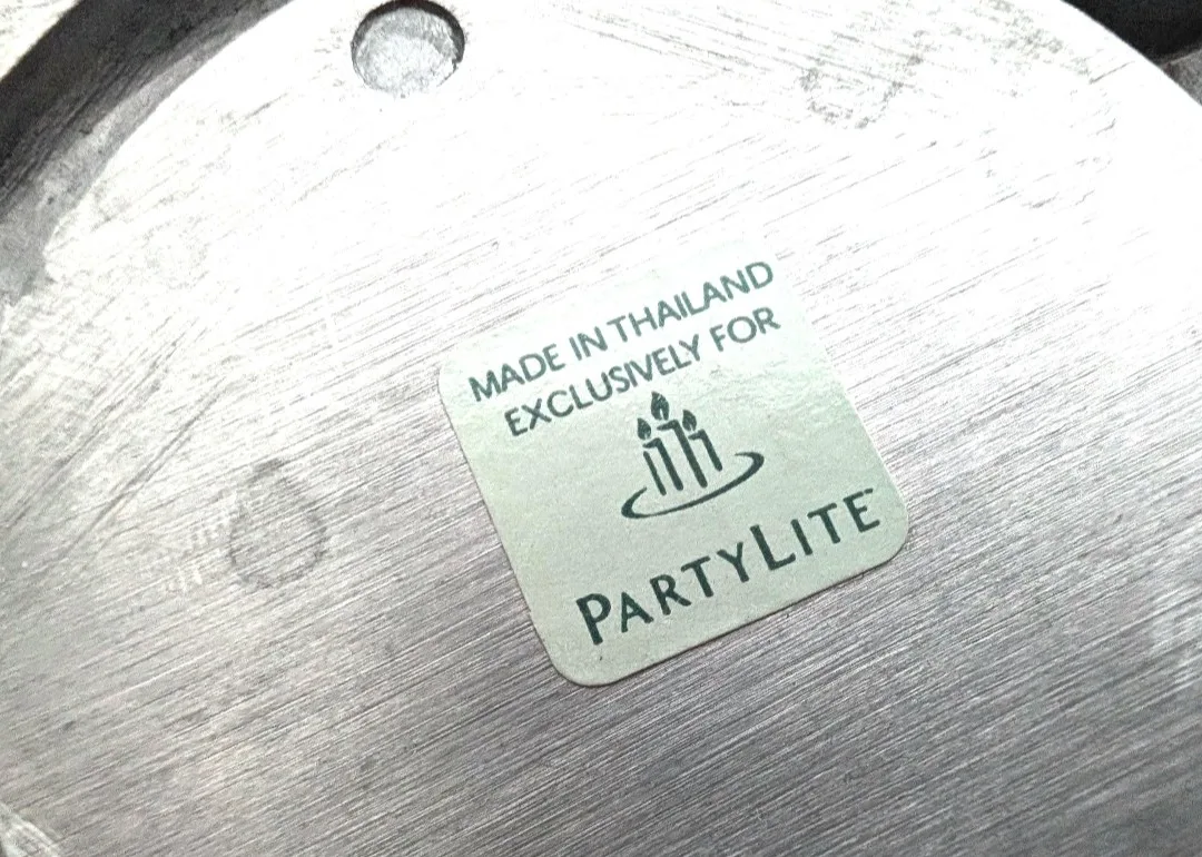 Partylite Tealight Candle Holders ~ Pewter Tone image indicator(10)