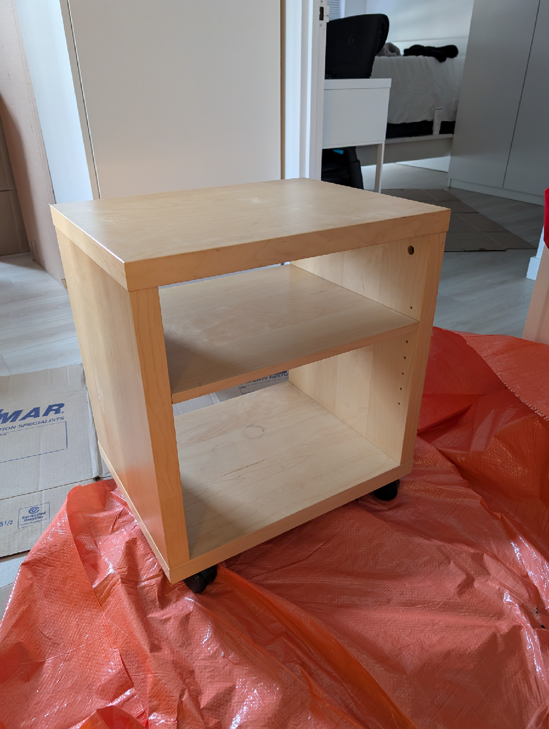 Rolling IKEA Side Table