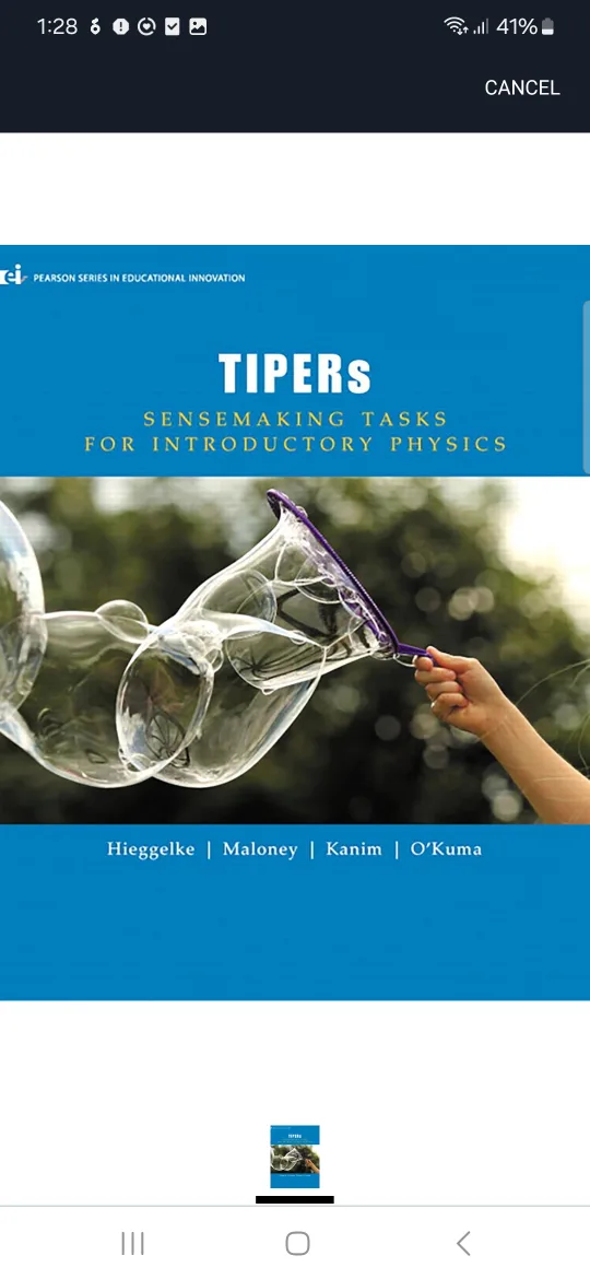 TIPERS Sensemaking Tasks for Introductory Physics thumbnail