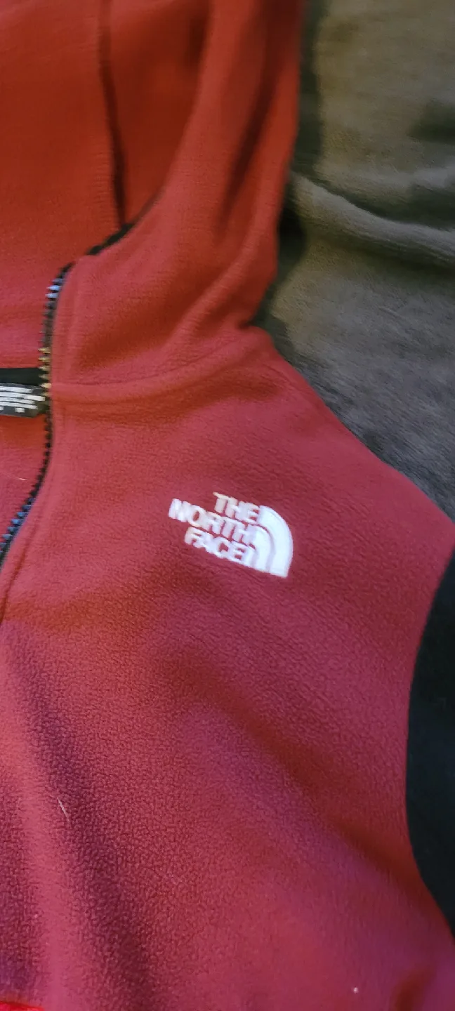 The North Face Red Fleece Hoodie - Size 10 thumbnail