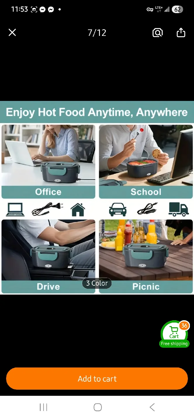 NEW Electric Lunchbox with Carrying Bag ✨️ image indicator(7)