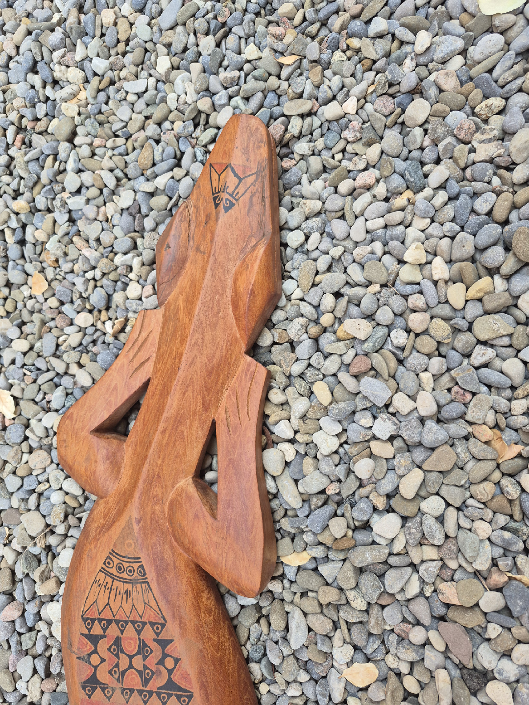 Wooden Carved Lizard - photo 5