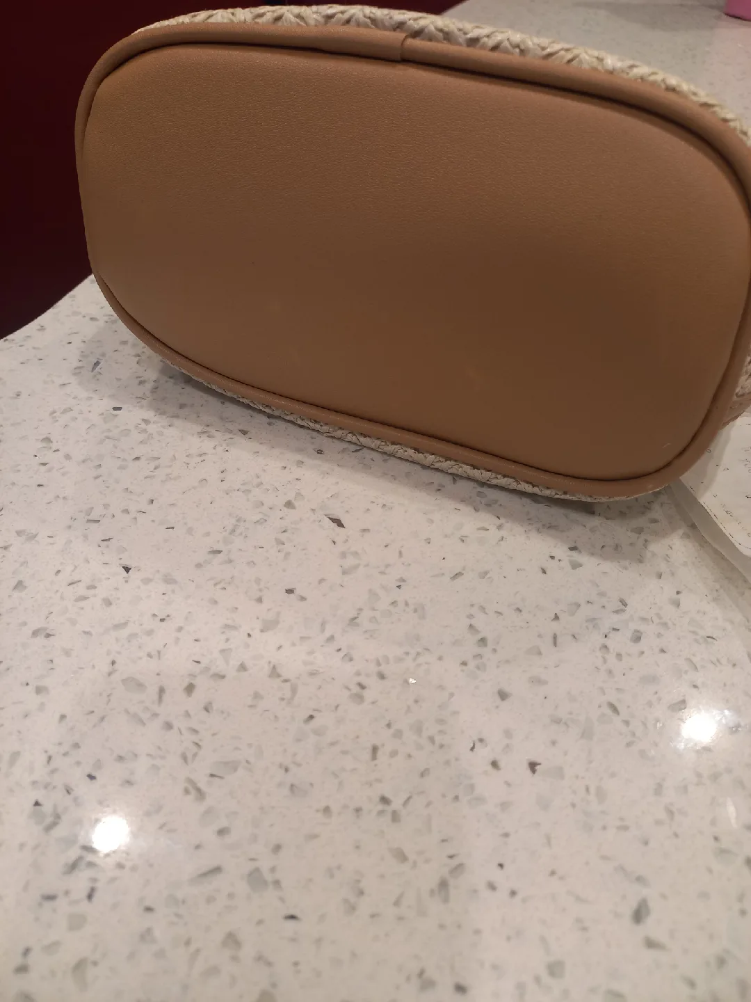 Brand New Women's Straw Crossbody Bag - Beige image indicator(6)