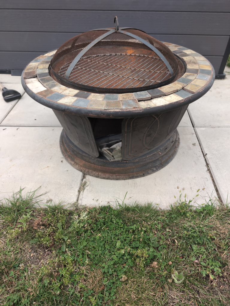 Used Fire Pit with Tile Surround - photo 3