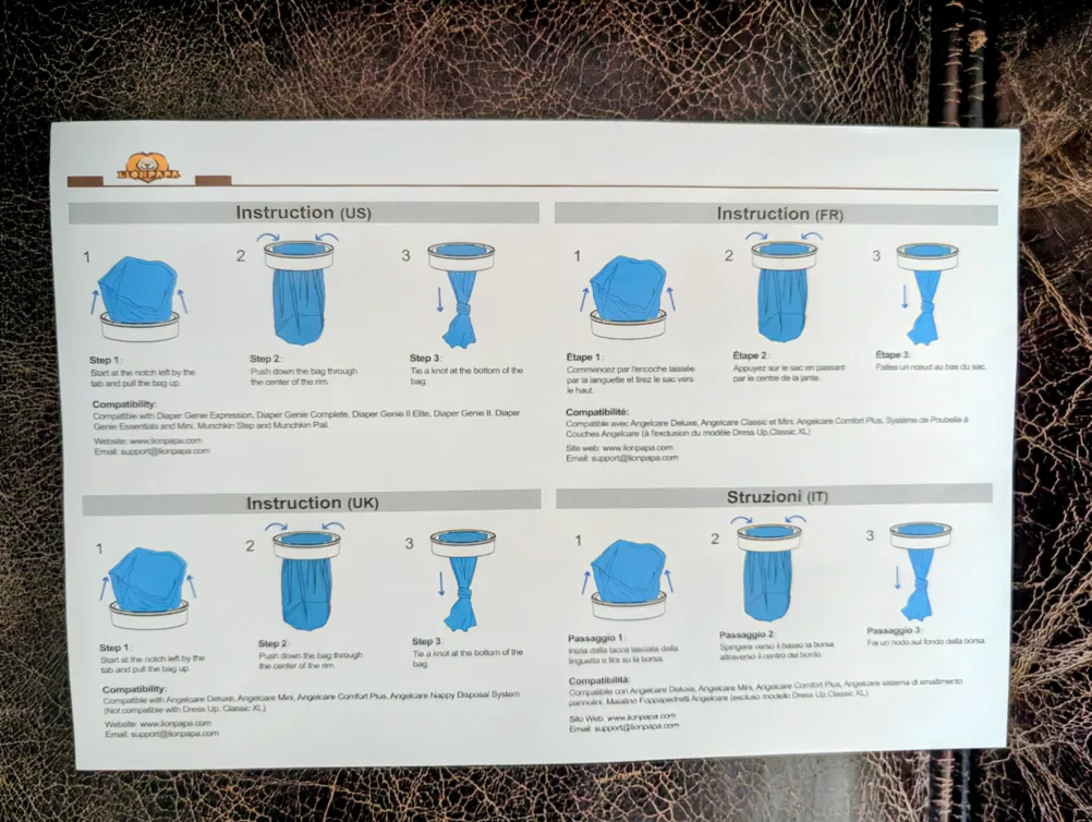 Lionpapa Diaper Pail Refill - New image indicator(3)