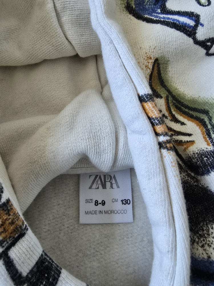Zara Kids Graphic Print Hoodie Size 8-9 - photo 3