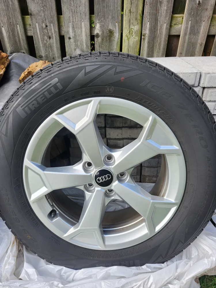 Pirelli Ice Zero Studless Winter Tires on Audi Rims image indicator(4)