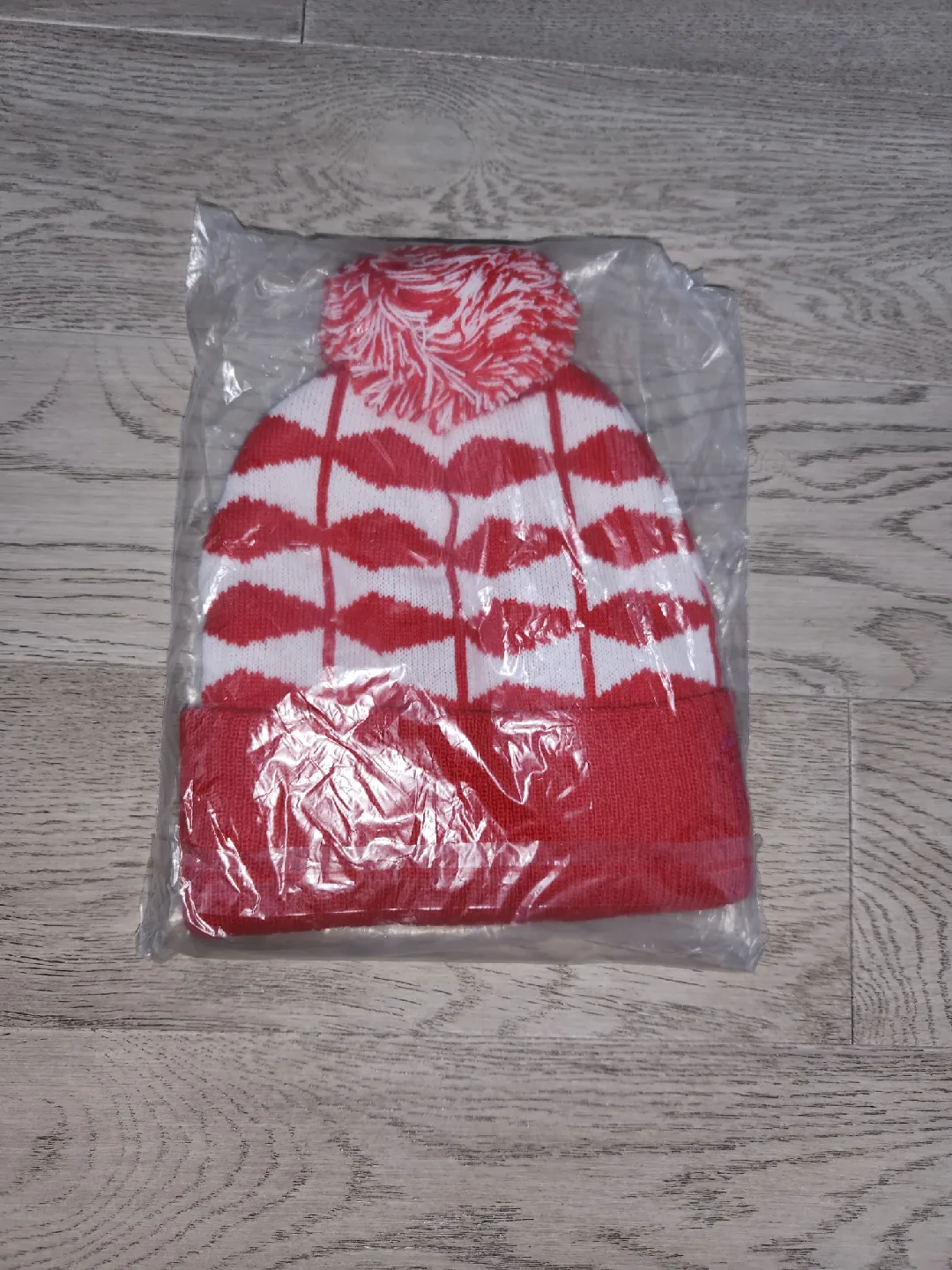 New Budweiser Red & White Pom Beanie image indicator(2)
