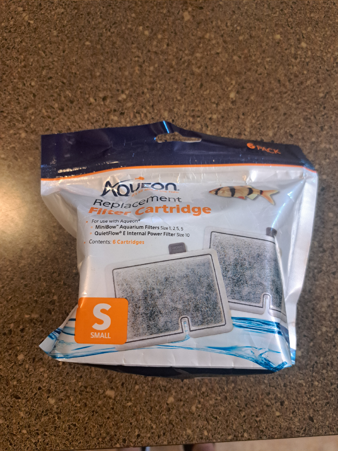 Aqueon Replacement Filter Cartridge - Small, 6 Pack