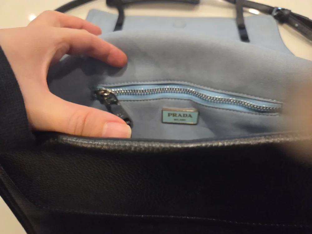 Prada Black Leather Crossbody / shoulder Bag image indicator(3)