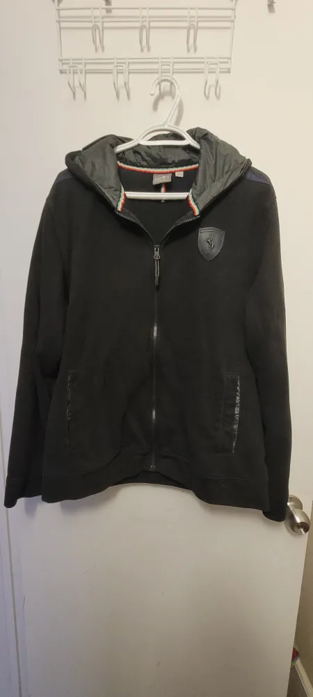 Puma Ferrari Black Jacket - Size L thumbnail