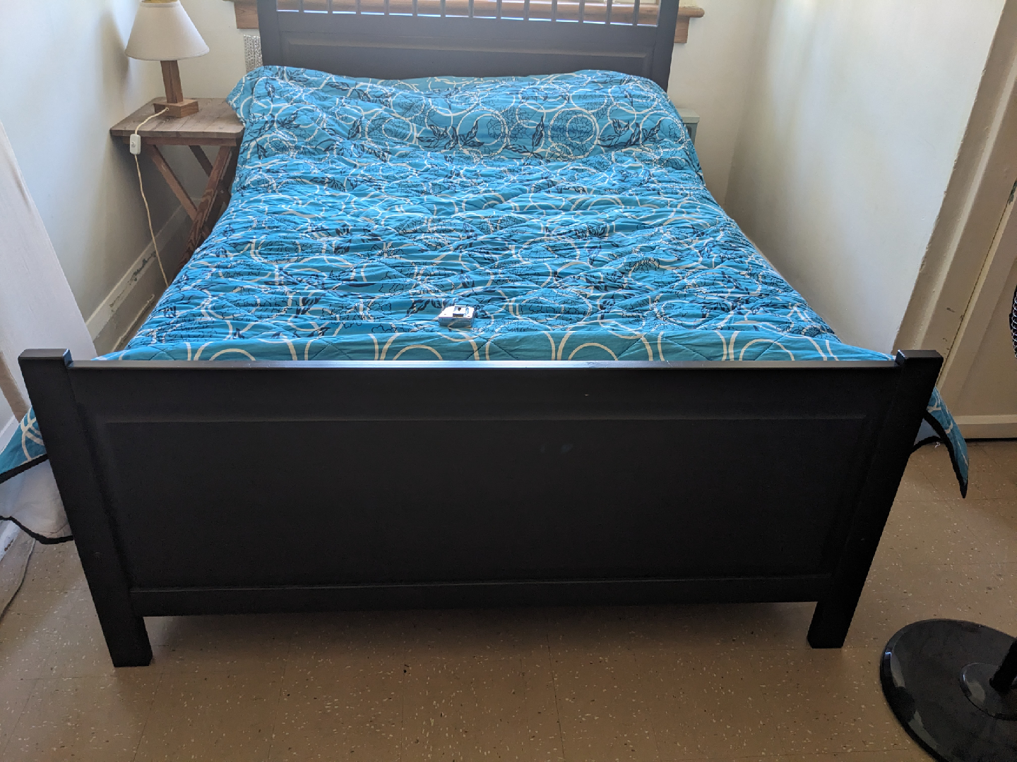 Hemnes Ikea Wood Double Bed Frame - photo 2
