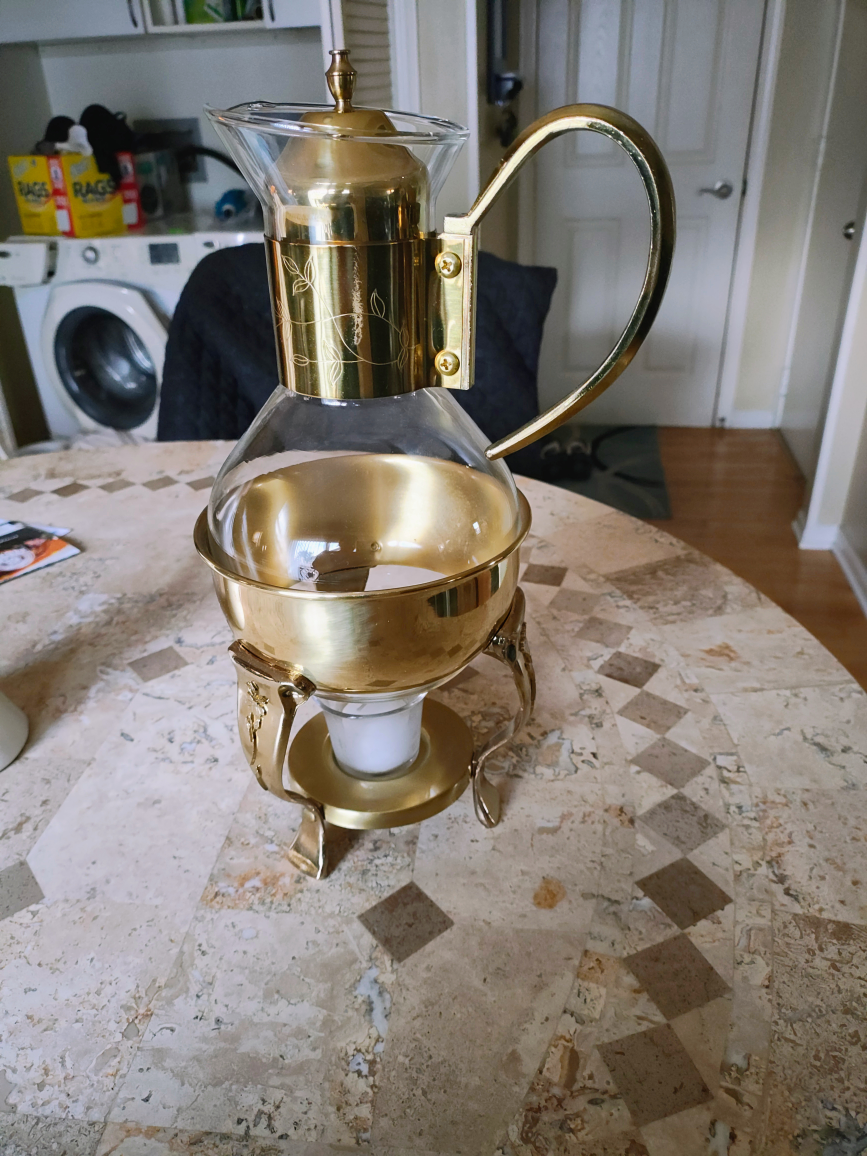 Vintage Princess House Heritage Glass Coffee/ Tea Pot Carafe - photo 2