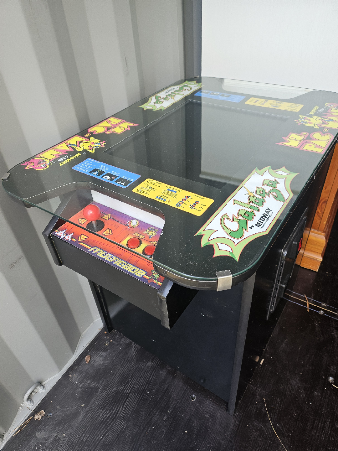 Galaga Ms. Pac-Man Cocktail Arcade Table