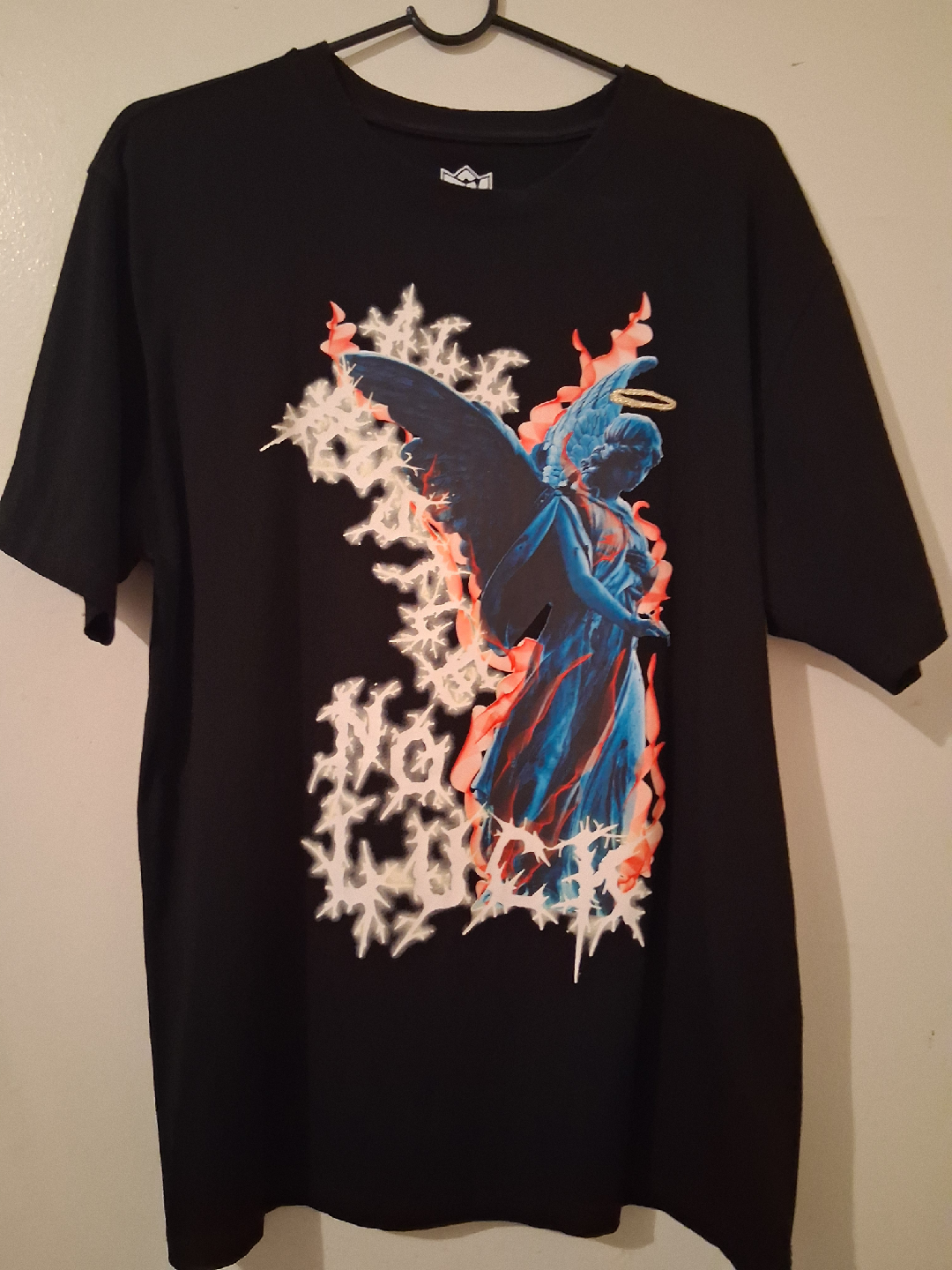 Bleeker & Mercer Black Graphic T-Shirt - Size L