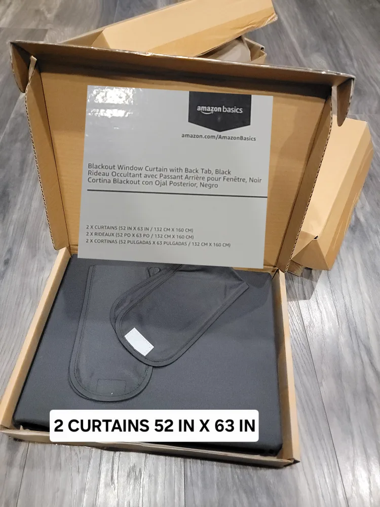 Amazon Basics Blackout Curtains - Various Sizes image indicator(6)