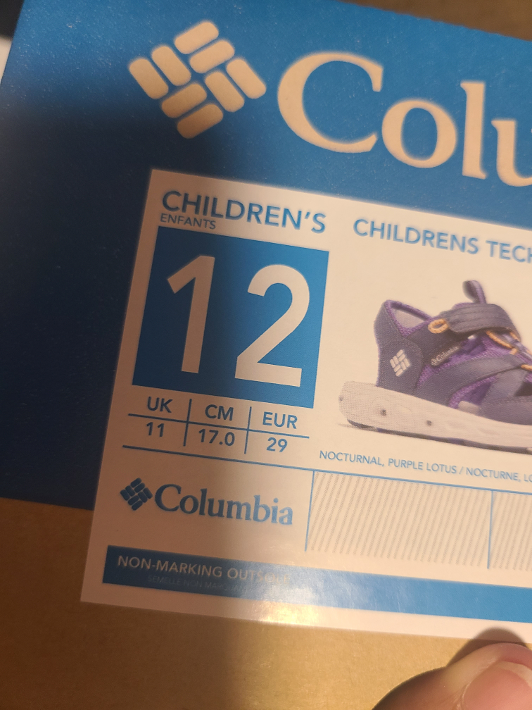Columbia Child Tecs Sandals - Size 12 - Purple - photo 4