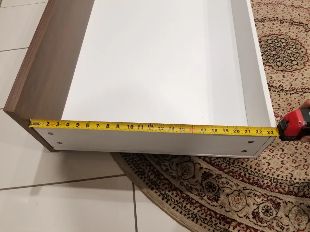 2 Brown & White Under the Bed Storage image indicator(5)