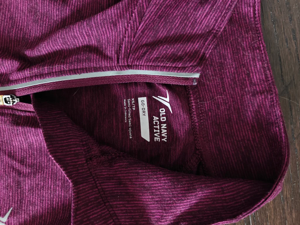 Old Navy Active XS Purple 1/4 Zip Pullover image indicator(2)