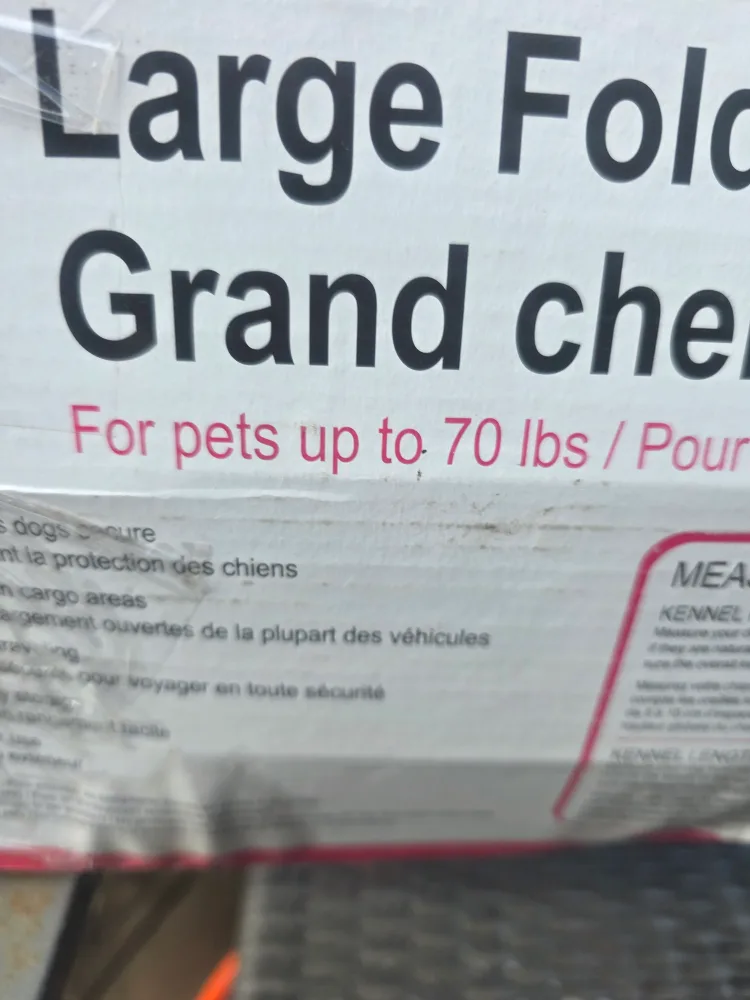 Large Folding Dog Kennel - For pets up to 70lbs image indicator(3)